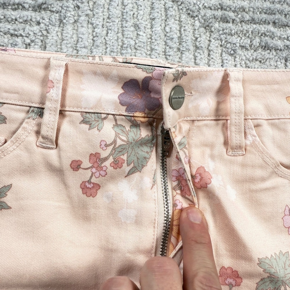 Sanctuary Mini Skirt Women 27 Botanical Boho Summer Floral Denim Romantic Flower - Picture 5 of 10